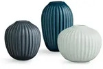 K&auml;hler Design - Hammersh&oslash;i Vase Miniatur, gr&uuml;n (3er-Set)