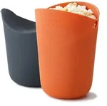 Joseph Joseph - M-Cuisine Popcorn-Maker (2er-Set), orange / grau