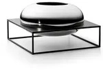 Philippi - Solero Vase XL im St&auml;nder, silber / schwarz