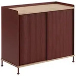 Muuto - Enfold Sideboard 95 x 84 cm, Eiche / deep red