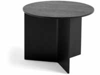 HAY - Slit Table Round, Ø 45 x H 35,5 cm, Eiche schwarz