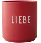 Design Letters - AJ Favourite Porzellan Becher, Liebe / rot