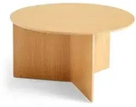 HAY - Slit Table Round XL, &Oslash; 65 x H 35,5 cm, Eiche natur