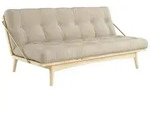 Karup - Folk Schlafsofa, Kiefer klar lackiert / beige (747)