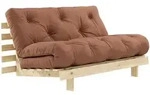 Karup - Roots Schlafsofa, 140 x 200 cm, Kiefer natur / clay brown (759)