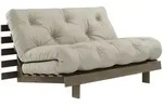 Karup - Roots Schlafsofa, 140 x 200 cm, Kiefer carobbraun / linen (914)