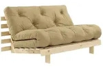 Karup - Roots Schlafsofa, 140 x 200 cm, Kiefer natur / wheat beige (758)
