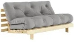 Karup - Roots Schlafsofa, 160 x 200 cm, Kiefer natur / grau (746)