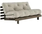 Karup - Roots Schlafsofa, 160 x 200 cm, Kiefer carobbraun / linen (914)