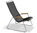 HOUE - CLICK Outdoor Lounge Chair, schwarz