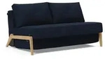 Innovation Living - Cubed 140 Schlafsofa, 98 x 148 cm, Eiche / dunkelblau (528 Mixed