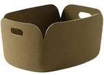 Muuto - Restore Aufbewahrungskorb 48 x 35 cm, braun-gr&uuml;n