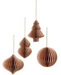 Broste Copenhagen - Christmas Mix Deko-Anh&auml;nger, &Oslash; 9 x H 10 cm, indian tan