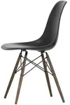 Vitra - Eames Plastic Side Chair DSW RE, Ahorn dunkel / tiefschwarz (Filzgleiter