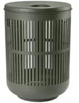 Zone Denmark - Ume W&auml;schekorb inkl. Deckel, H 54 cm, olivgr&uuml;n