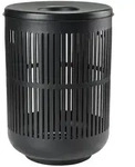 Zone Denmark - Ume W&auml;schekorb inkl. Deckel, H 54 cm, schwarz