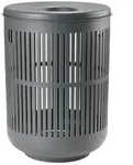 Zone Denmark - Ume W&auml;schekorb inkl. Deckel, H 54 cm, grau