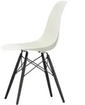 Vitra - Eames Plastic Side Chair DSW RE, kieselstein RE, Ahorn schwarz