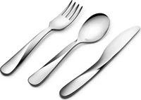 Alessi UNS06S3, Alessi - Giro Kids Kinderbesteck, Edelstahl (3-tlg.) Silber, 30 Tage