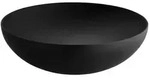 Alessi - Doppelwandige Schale, &Oslash; 25 x H 7,3 cm, schwarz mit Reliefdekor