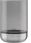 Blomus - Calma Windlicht, &Oslash; 15 cm, smoke / Edelstahl matt