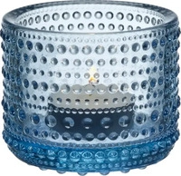 Iittala 1025664, Iittala - Kastehelmi Votive 64 mm, aqua Glas Blau, 30 Tage