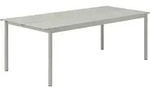 Muuto - Linear Steel Outdoor Gartentisch, 220 x 90 cm, grau