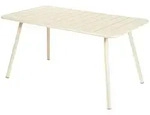 Fermob - Luxembourg Tisch, rechteckig, 80 x 143 cm, latte-beige