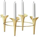 Georg Jensen - Bloom Botanica Kerzenhalter, gold