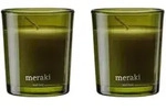 Meraki - Duftkerze, &Oslash; 6 cm, Oud leaf (2er-Set)