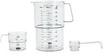 Rosti - Mensura Messbecher-Set, klar (3-tlg.)