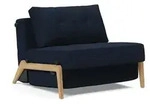 Innovation Living - Cubed 90 Sessel Eiche / dunkelblau (528 Mixed Dance)