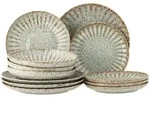 Bloomingville - Fleur Dinnerset, natur (12-tlg.)