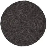 myfelt - Hugo Filzkugelteppich, &Oslash; 90 cm, anthrazit