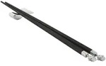 Alessi - Alessandro Stick Essst&auml;bchen, schwarz / Edelstahl
