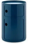 Kartell - New Big Componibili 2 Container, H 61,5 cm, blau