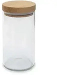side by side - Vorratsglas 450 ml, Eiche / klarglas