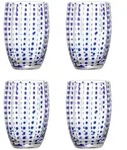 Bloomingville - Brinley Trinklas, blau (4er-Set)