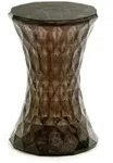 Kartell - Stone Beistelltisch und Hocker, grau