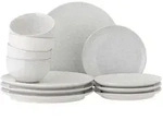 Bloomingville - Addison Geschirr Dinner-Set, wei&szlig; (12-tlg.)