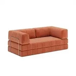 Innovation Living - Cozypad Schlafsofa, 2 L-f&ouml;rmige R&uuml;ckenpolster, rust orange