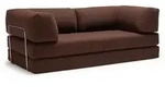 Innovation Living - Cozypad Schlafsofa, 2 L-f&ouml;rmige R&uuml;ckenpolster, cappucino...