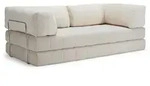 Innovation Living - Cozypad Schlafsofa, 2 L-f&ouml;rmige R&uuml;ckenpolster, ivory...