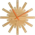 Alessi - Raggiante Wanduhr, Bambusholz