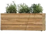 Jan Kurtz - Blumenk&uuml;bel Minigarden 25 x 100 cm, Teakholz natur
