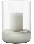 Blomus - Calma Windlicht, &Oslash; 15 cm, klar / hellgrau