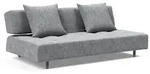 Innovation Living - Long Horn Deluxe Excess Schlafsofa, 210 x 114 cm, granitgrau (565