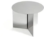 HAY - Slit Table Round &Oslash; 45 x H 35.5 cm, spiegelpoliert