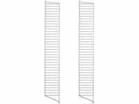 String - Bodenleiter für String Regal 200 x 30 cm (2er Set), schwarz