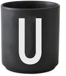 Design Letters - AJ Porzellan Becher U, schwarz